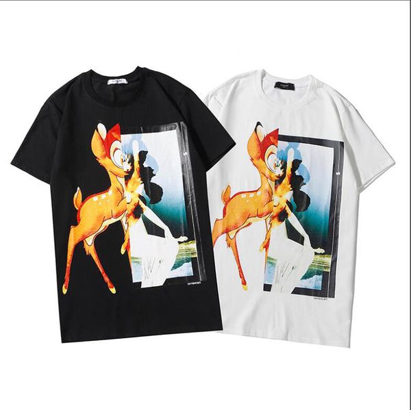 

20ss designer luxury women&men t-shirt fashion new short-sleeved white black print breathable high-end casual leisure tee#b249