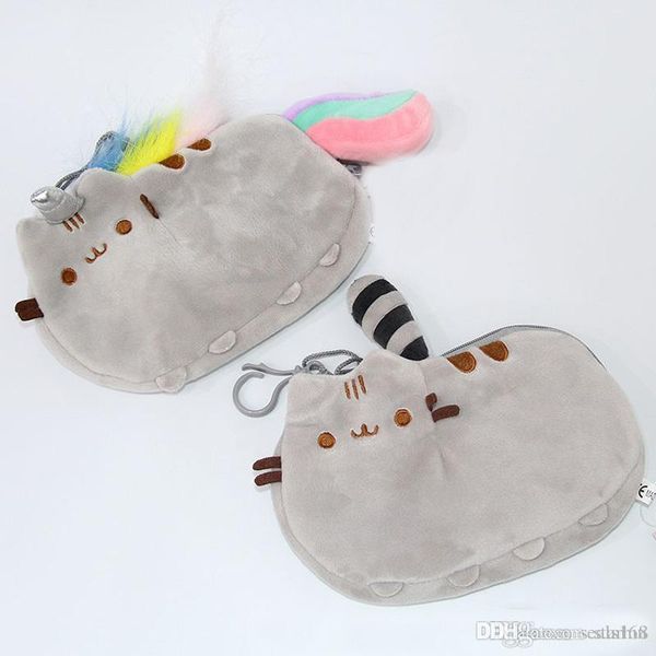 

plush purse cat stuffed coin purse zipper anime mobile phone bag xmas birthday party favor gifts 18*12cm wx9-467