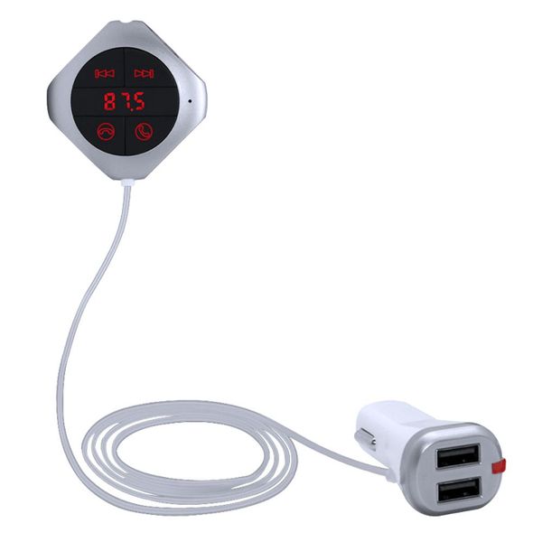 

wireless car bluetooth fm transmitter modulator bluetooth handscar kit fm radio voltage tf usb charger music player