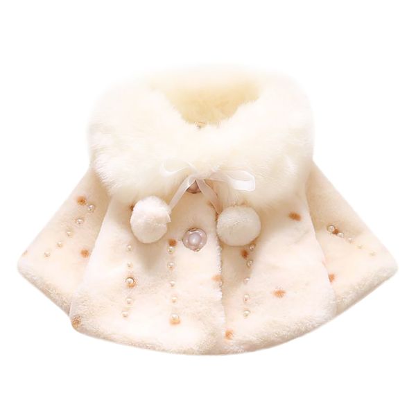 

baby infant boy girl autumn winter faux fur coat cloak jacket thick warm girls clothes children clothing, Blue;gray