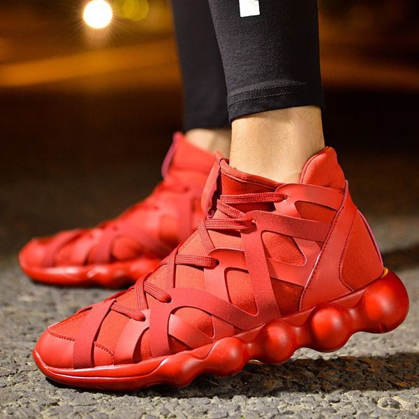 

new fashion breathable sneaker shoes for men plus size 45 comfortable sneakers men's shoes jogging casual 48 red s7-82, Black