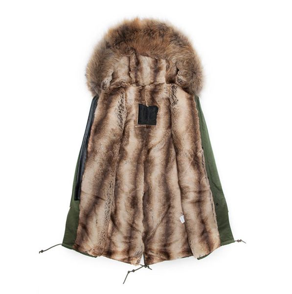 

light fashionable raccoon fur collar warm padding men jacket /men winter jackets /winter male fur parka, Black