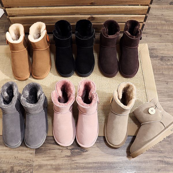 

women sneakers boots furry snow boots sneakers winter shoes ankle for fashion female girl fur platform l11-08, Black