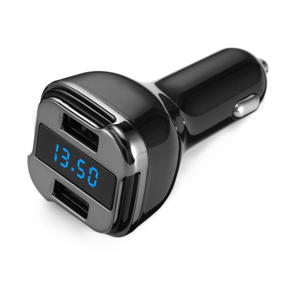 

car bluetooth fm transmitter wireless car kit mp3 player dual usb charger hands-calling gps tracker location dc 12-24v