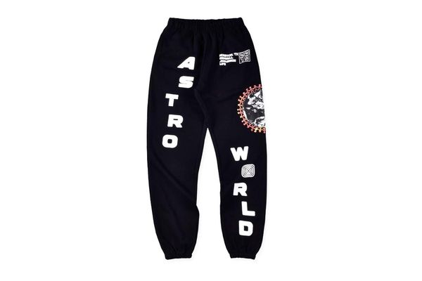 

travis scoastroworld pants men cactus jack festival globe streetwear letters joggers travis scosweatpants, Black