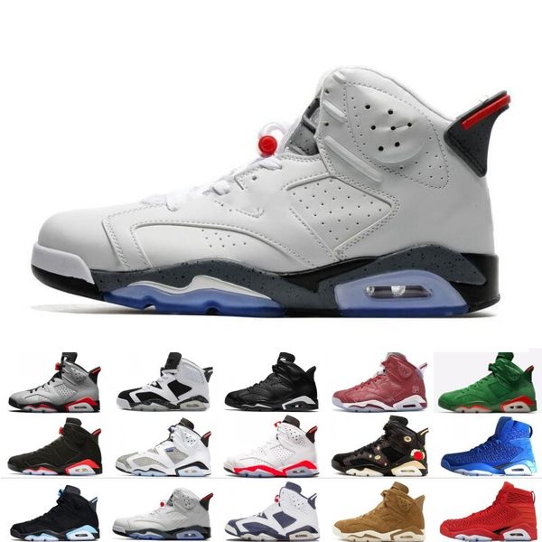 

2019 Bred VI 6 6s Mens Basketball Shoes Infrared 23 3M Reflective Tinker Hatfield Gatorade Green Oreo Men Sports Sneakers Designer Trainers