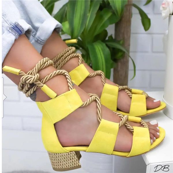 

heflashor new women sandals espadrilles heel pointed fish mouth sandals rope lace up platform sandal zapatos de mujer, Black