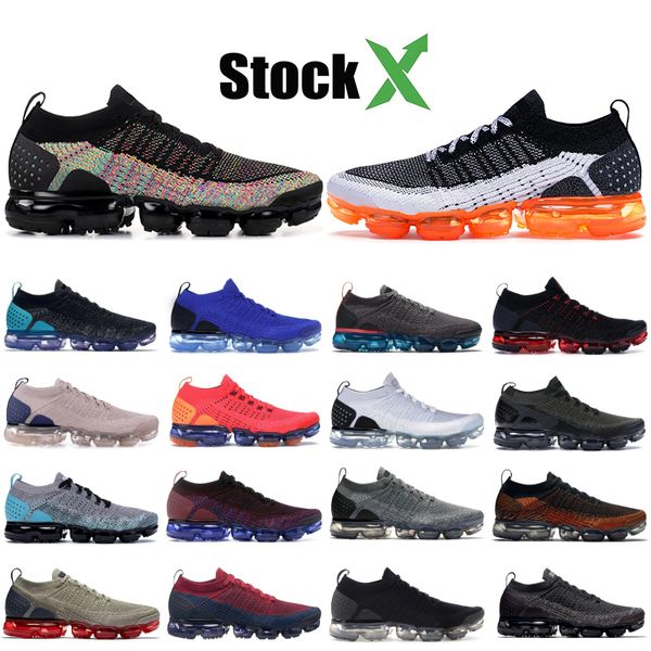 

2 1 0 zebra knit lightweight running safari volt cny designer triple black . men women sport sneakers outdoor shoes