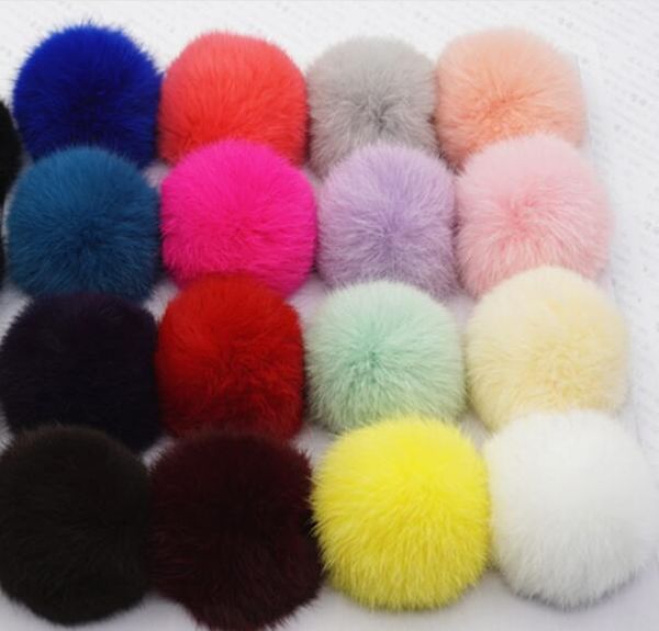 6cm Faux Fur Pompon Ball Fluffy Imitation Rabbit Fur Pompom Soft