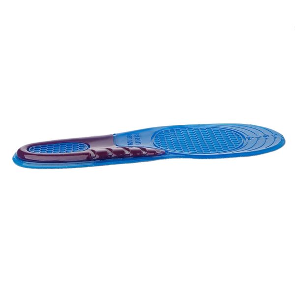 

women men silicone gel ortc arch support massaging sport shoe insole run pad high elasticity insole, Black