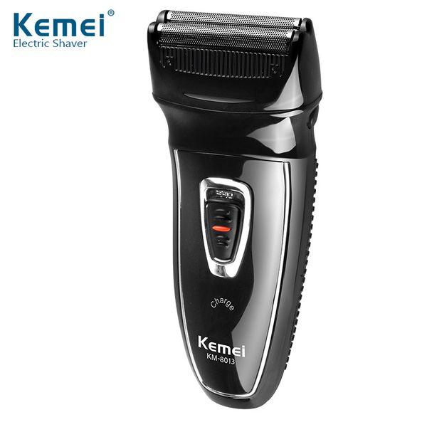 

men electric razor kemei rechargeable barber 100-240v trimmer beard blades shaving reciprocating heads professional beard shaver