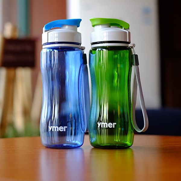 

590ml / 560ml water bottle sports bottles for water plastic transparent portable handle drinking bottle