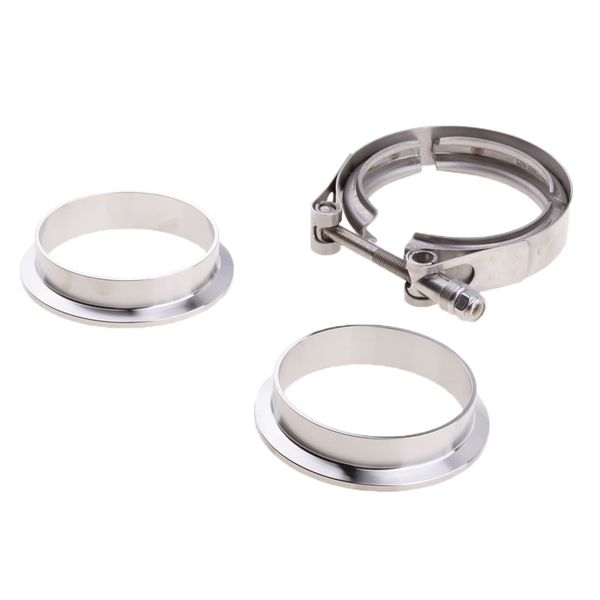 

3" inch ss 304 v-band clamp flange kit for turbo exhaust down pipe