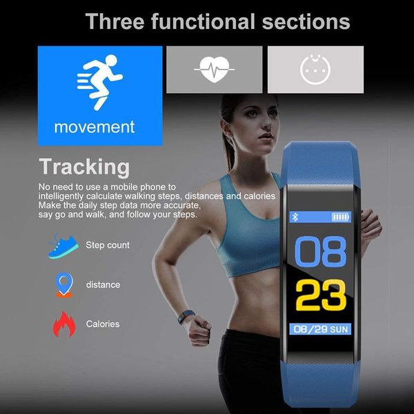 

new smart bracelet id115plus sport fitness tracker activity smart bracelet wristband heart rate monitoring smart bracelets for android