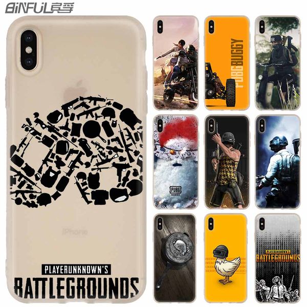 

pubg pattern phone cases luxury silicone soft cover for iphone xi r 2019 x xs max xr 6 6s 7 8 plus 5 4s se coque