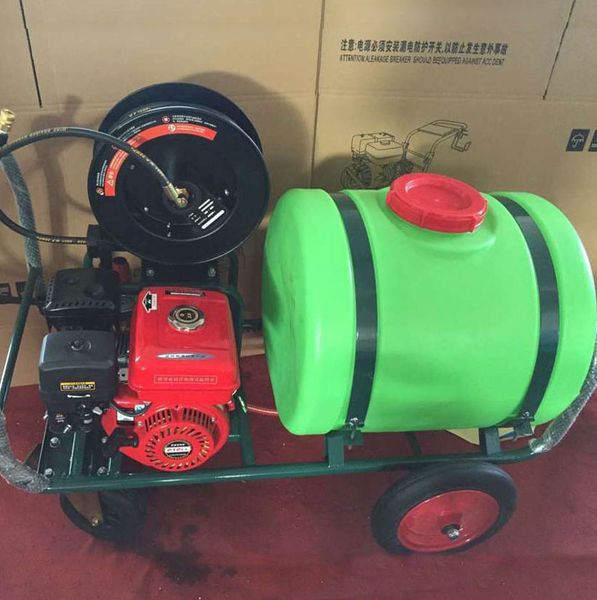 

160l mobile car washing machine gasoline engine high pressure washing equipment