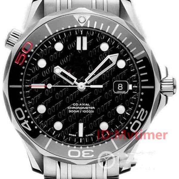 

rubber strap rose gold stainless steel men automatic luxury designer watch mens wristwatches professional 300m master nato watches, Slivery;brown