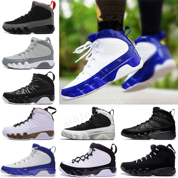 

new 9 anthracite black copper statue baron charcoal johnny kilroy blue mens basketball shoes 9s ix sneaker shoes size us 7-13