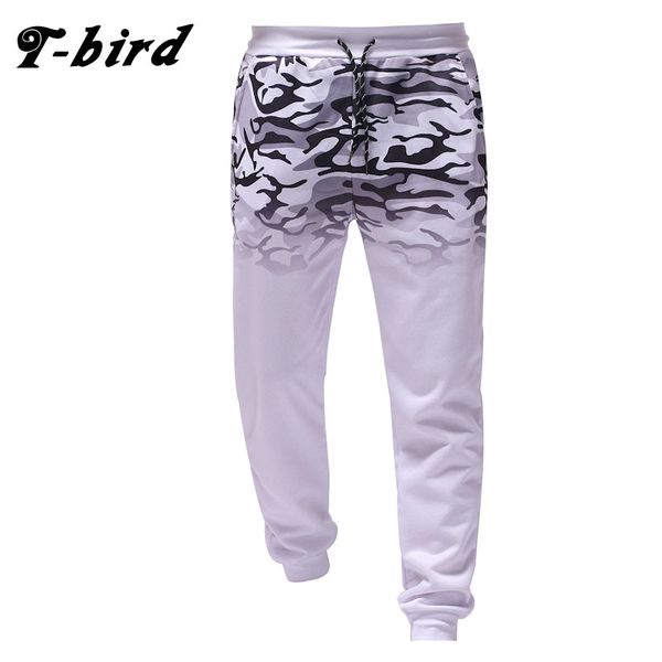 

t-bird 2019 brand pants hiphop joggers pants fitness sweatpants 3xl male trousers slim men's men camouflage casual spring, Black