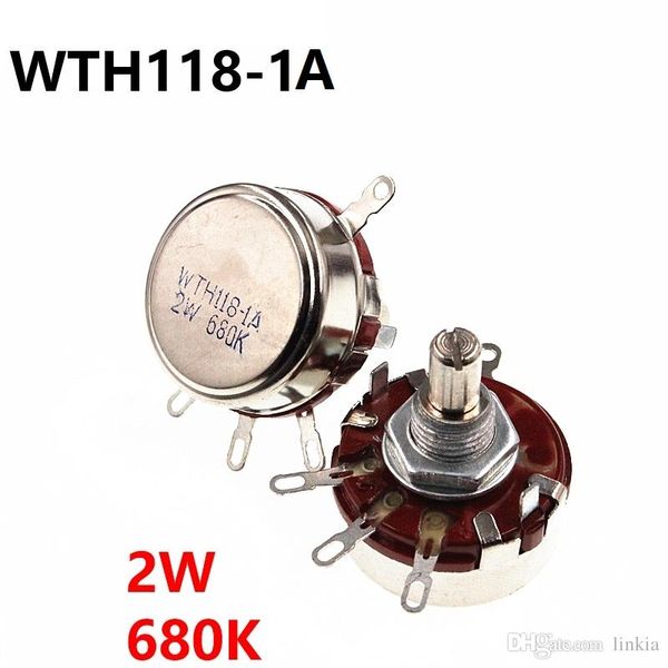 WTH118 2W 680K Single Turn Carbon Film Potenziometro