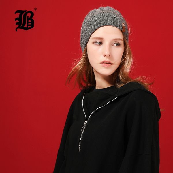 

flb] winter knitted wool hat for women warm casual beanie caps winter brand gorros mujer invierno fashion ladies hats 17037, Blue;gray