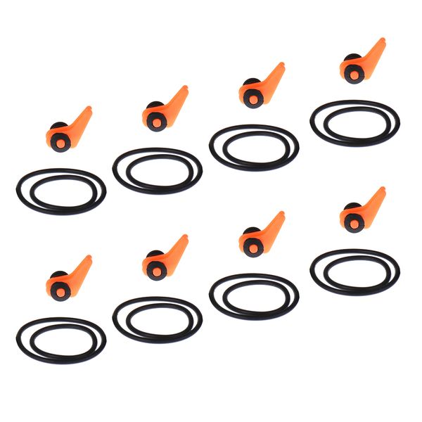 

lixada 8pcs fishing rod pole hooks keeper rod clip hanging hook plastic fishing lure spoon bait holder accessories