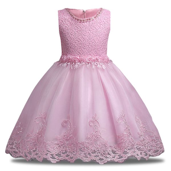 

жемчужная сетка девушка кружева цветок платья дети принцесса платье ребенка шоу подиум платье детская одежда пушистый костюм ребенка, Red;yellow