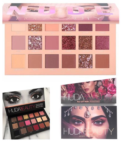

New huda beauty nude de ert du k palette 18 color matte beauty palette pro eye co metic eye hadow 1 2 3 4 generation hipping