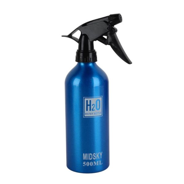 

mayitr fashion 500ml hairdressing water spray bottle blue spray water bottle for salon home or flower planting refillable tools