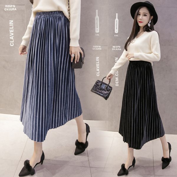 

wholesale 2019 new spring summer selling women's fashion casual skirt xc49, Black