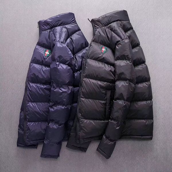 

gc classic men down jacket designers brand boutique cotton fashion couple selling luxury loose cotton trend quality embroidery down jacket, Black