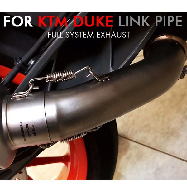 

rc390 duke125 full system motorcycle exhaust pipe sc escape for duke125 200 250 390 duke690 duke790 rc390 2017 2019 2020