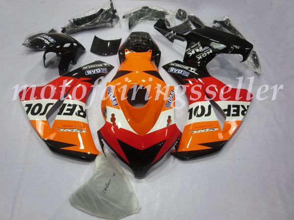 

oem quality new abs full fairings kits fit for honda cbr1000rr (2008 2009 2010 2011) cbr1000rr 08 09 10 11 bodywork set orange red white