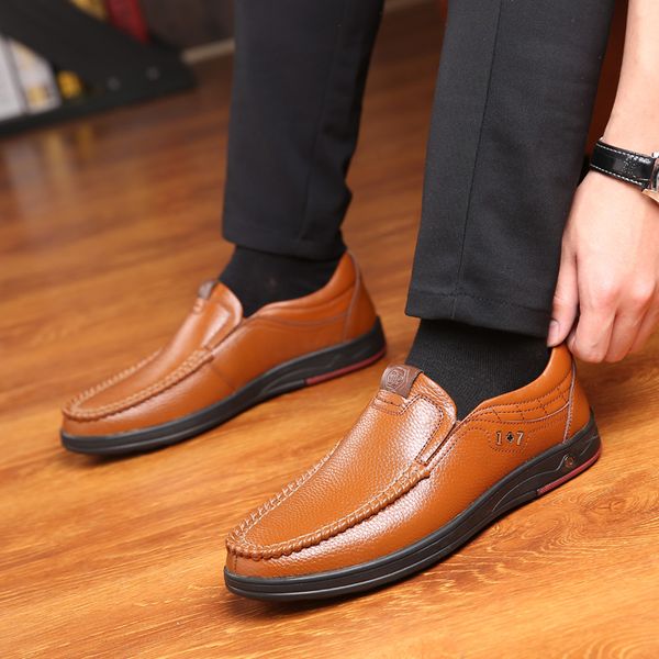 

fashion cow leather mens walking shoes male sneakers outdoor men footwear
