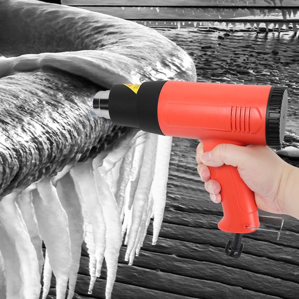 

2000w electric air gun thermal power tool with four nozzles double powerful heating wire air gun