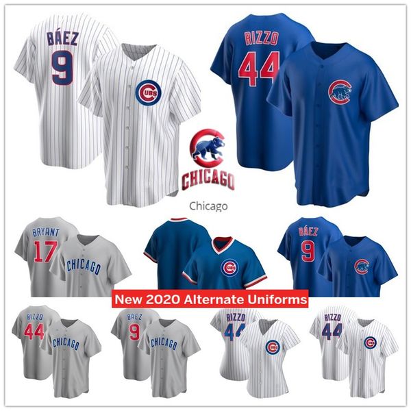 

chicago 2020 cubs jersey anthony rizzo javier baez kris bryant kyle schwarber jason heyward albert almora jr. david bote men women youth 02, Blue;black