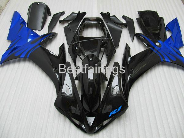 

high grade injection molding fairing kit for yamaha r1 2002 2003 blue black fairings yzf r1 02 03 bv16