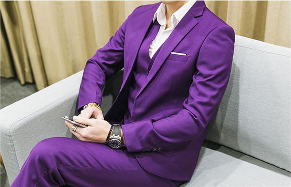 

handsome groomsmen wool blend groom tuxedos mens wedding dress man jacket blazer prom dinner (jacket+pants+tie+vest) a154, White;black