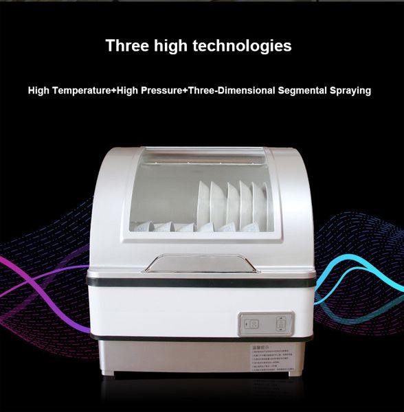 

automatic dish washers household brush to remove bacteria drying the machine large capacity dishwasher 7l water consumptio commercial