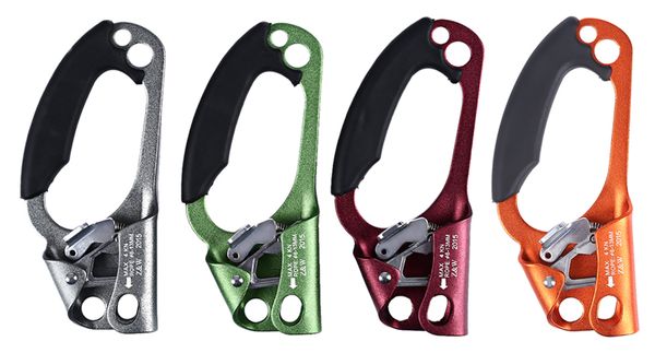 

professional arborist rock climbing mountaineer right hand rock climbing ascender cave rope exploring device riser for climbing
