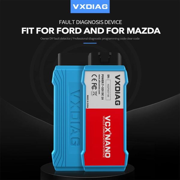

vxdiag vcx nano for for obd2 car diagnostic tool 2 in 1 ids v117 wifi automotivo obd2 scanner pcm, abs programming