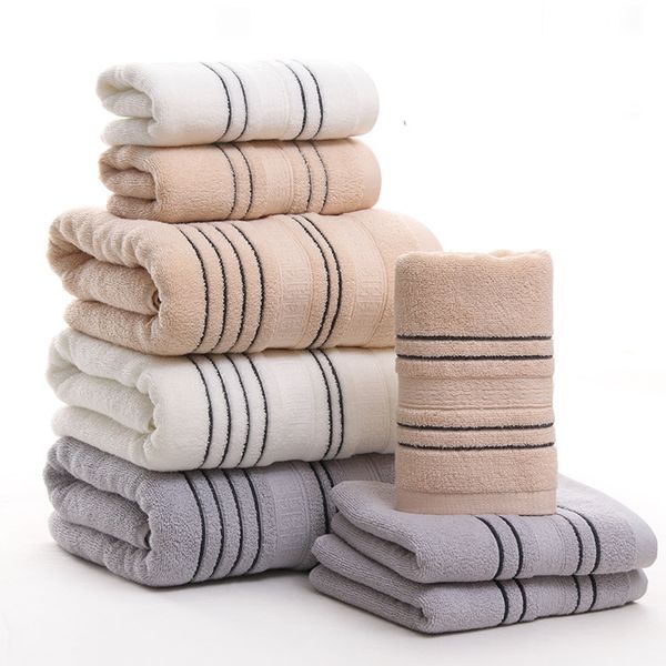 

towels set gray 100% cotton terry for adults face bathroom 2pcs hand towels 1pc bath towel toalhas de banho lyn&gy 3pcs/set