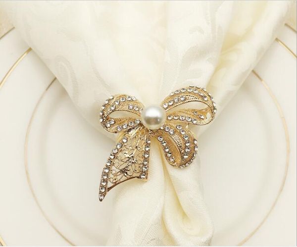 

20pcs high-grade mouth cloth western napkin buckle l napkin ring ring bow towel buckle