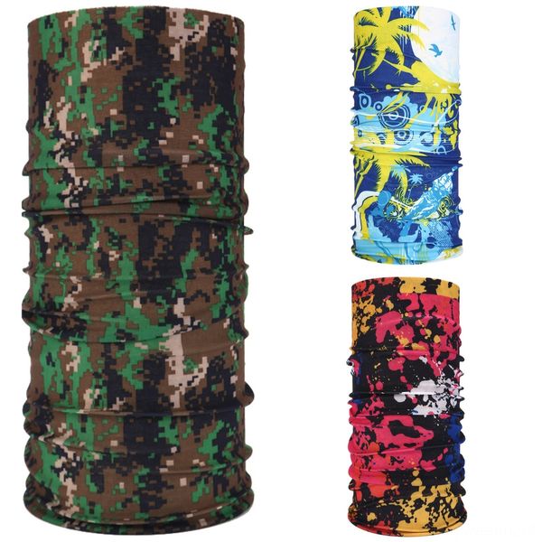 

5kbmx running scarf ice silk tube bandana men women cycling hiking outdoor sports face mask training balaclava fishing masks scarf, Black