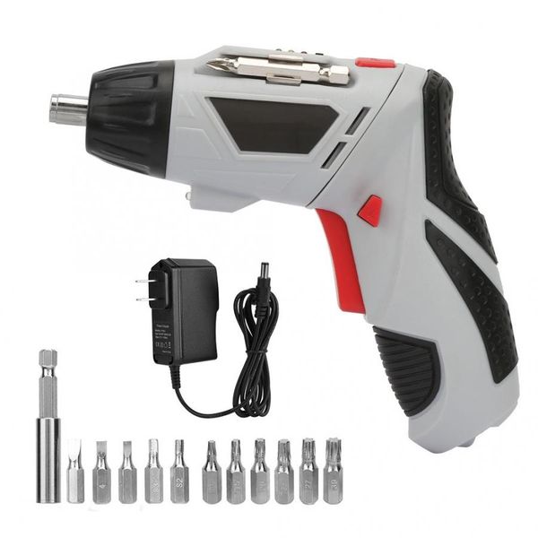 

4.8v cordless electric screwdriver and screwdriver bits rechargeable hand drill household power tool