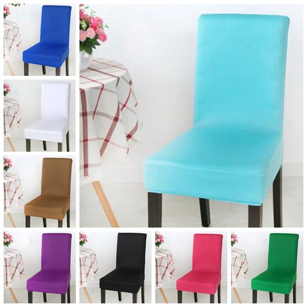 

tiffany colour spandex lycra chair cover fit for square back home chairs wedding party home dinner decoration half cover