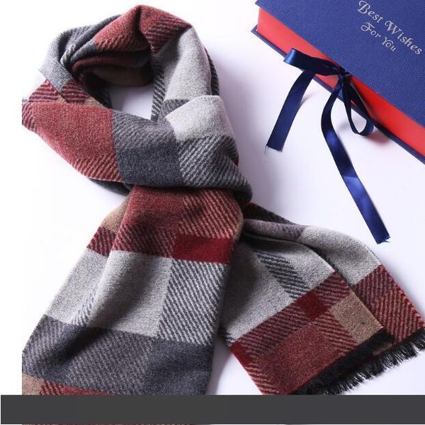 

новый шарф мужской зимний шелк шелковицы шелковицы смешанный корейский вариант студенческой универсальной теплой простой сетки шеи, Blue;gray