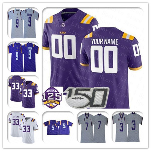 

custom ncaa 2020 lsu tigers champions college jerseys jamal adams joe burrow tae provens mannie netherly travin dural devin white moffitt, Black;red