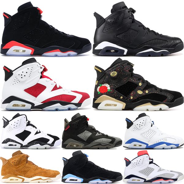 

2020 new cny black infrared 23 6 basketball shoes men gatorade carmine 6s sneakers mens tinker oreo unc sport blue designer shoes us 7-13