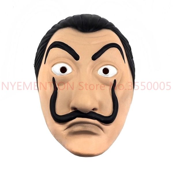 

salvador dali face masks la casa de papel face latex cosplay mask realistic plastic party mask 200pcs /lot